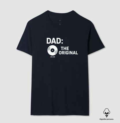 Algodão peruano - Pai, o original - Emblema Central - Camiseta Masculina(clássica) Feminina (baby look)