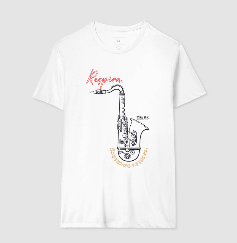 Sax: Soprar resolve - Camiseta ou Baby Look Confort