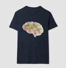 O Cérebro  com cubos mágicos - Camiseta Confort Masculina e Feminina 497146
