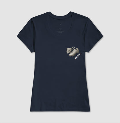 Futebol - Chuteira e tambor minimalista - Camiseta Masculina(clássica) Feminina (baby look)