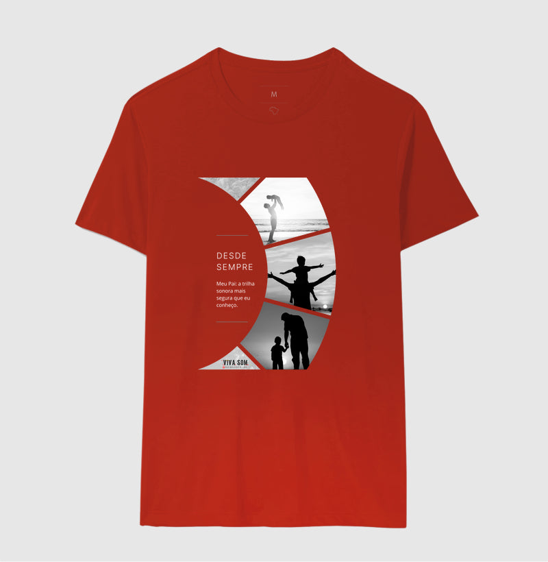 A trilha: do filho para o pai - Masculina (camiseta) e Feminina (baby look) - Confort