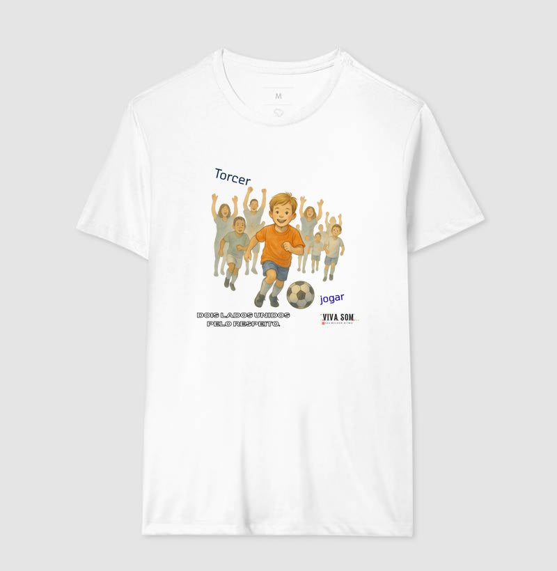 Futebol - Torcer e Jogar  - Camiseta Masculina(clássica) Feminina (baby look)