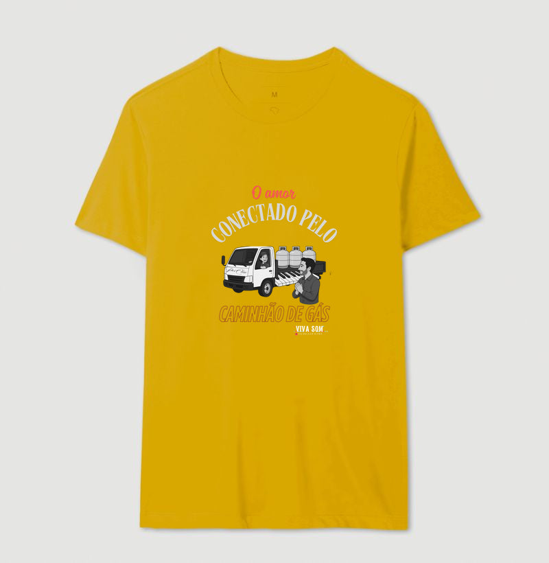 Amor vindo pelo Caminhão de Gás - Personalizada - Camiseta Clássica ou Baby Look