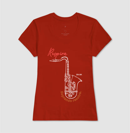Sax: Soprar resolve - Camiseta ou Baby Look Confort