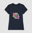 Cubo mágico na música - Camiseta confort feminina 497146