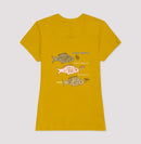 Peixes Cantores “Quem Canta, Seus Males Espanta - Camiseta Confort Masculina / Feminina (100% Algodão) 497146