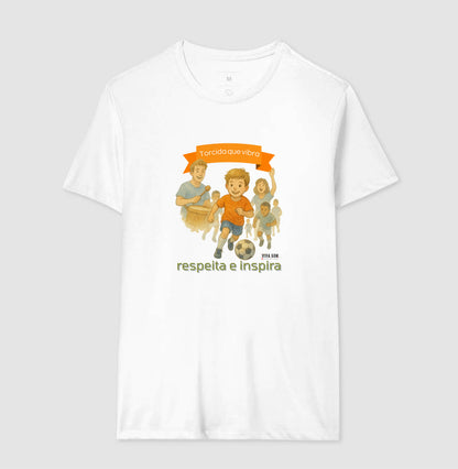 Futebol - Torcida que vibra (central grande) - Camiseta Masculina(clássica) e Feminina (baby look)