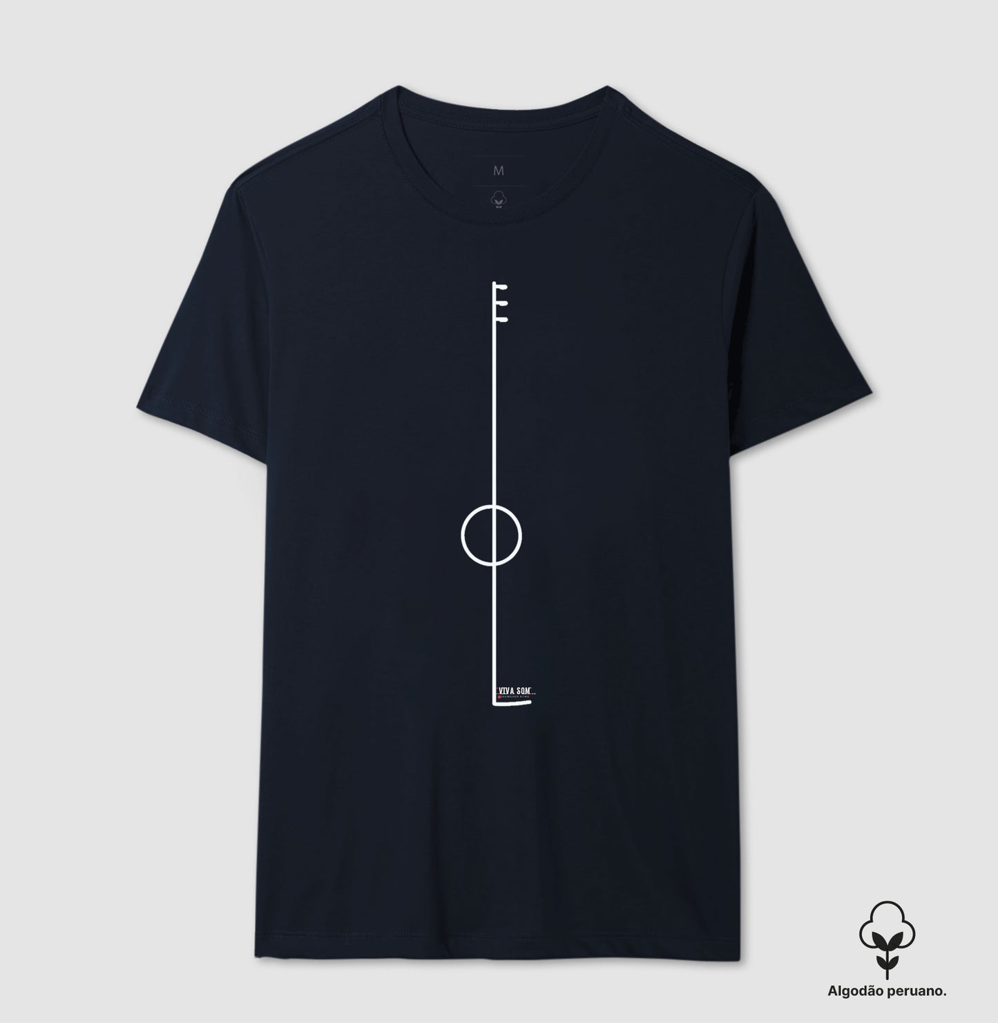 Violão básico - Camiseta e Baby Look (Algodão Peruano) M e F
