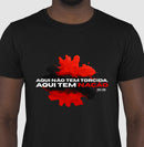 Futebo - Aqui não tem torcida (central) - Masculina (camiseta) e Feminina (baby look) - Confort 497146