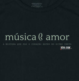 Música e Amor - Regata Unissex