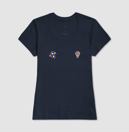 A lâmpada e o Cubo Mágico - Camiseta Confort Masculina e Feminina