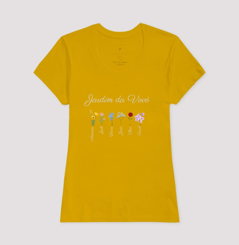 Vovó: O Jardim - Camiseta e Baby Look Confort
