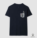 Bolso Jeans Rock'n'roll - Camiseta Masculina e Feminina (Algodão Peruano) 497146