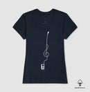 Minimalista Clave de Sol - Camiseta e Baby Look Algodão Peruano Masculina e Feminina 497146