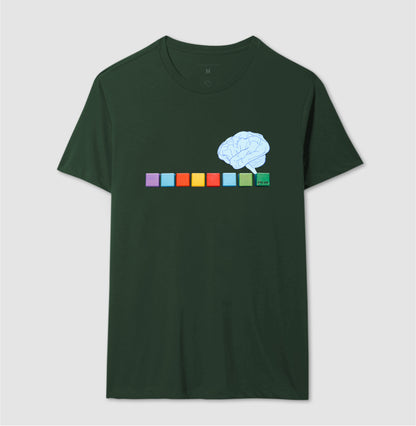 O pensamento colorido - Camiseta Confort Masculina e Feminina