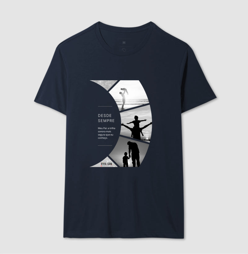 A trilha: do filho para o pai - Masculina (camiseta) e Feminina (baby look) - Confort