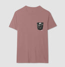 A energia do Rock: Bolso da Caveira - Camiseta Confort Masculina e Feminina 497146