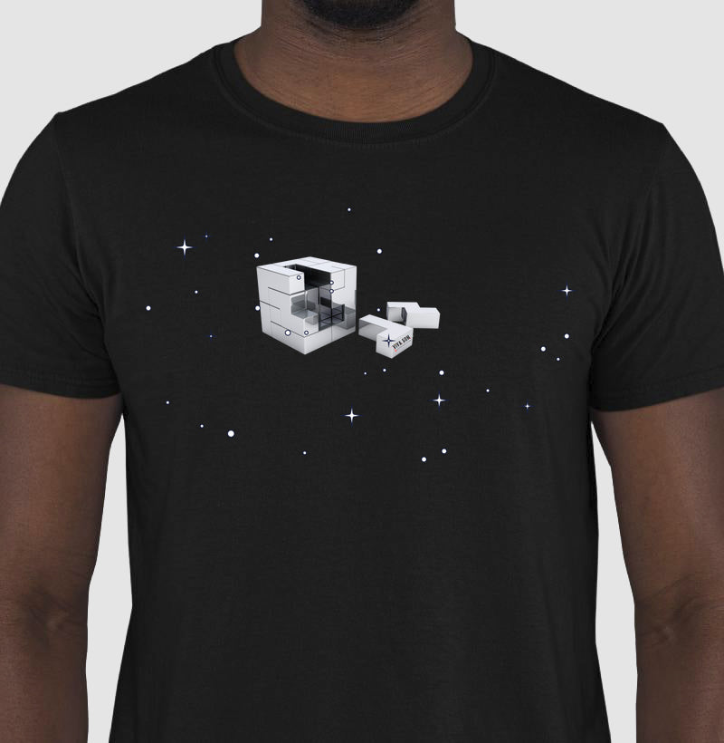 O brilho do cubo mágico - Camiseta Confort Masculina e Feminina