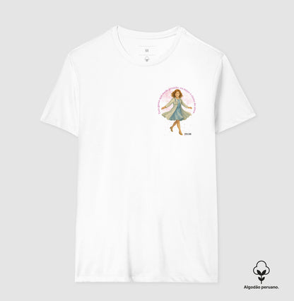Médico mede a alma - Lateral Camiseta e Baby Look Algodão Peruano