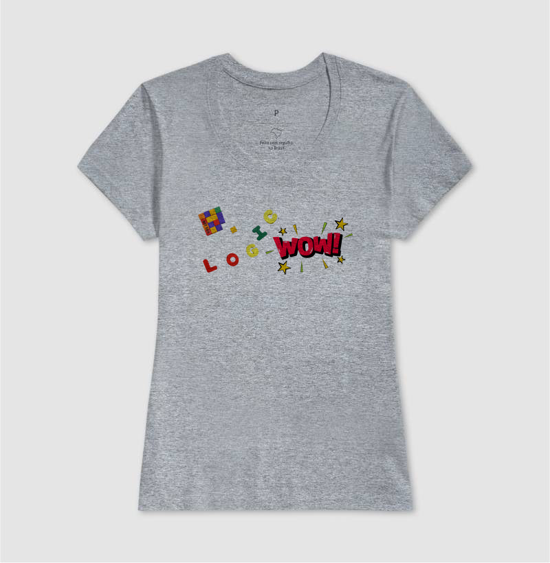 Uau! A lógica do Cubo Mágico - Camiseta Confort Masculina e Feminina