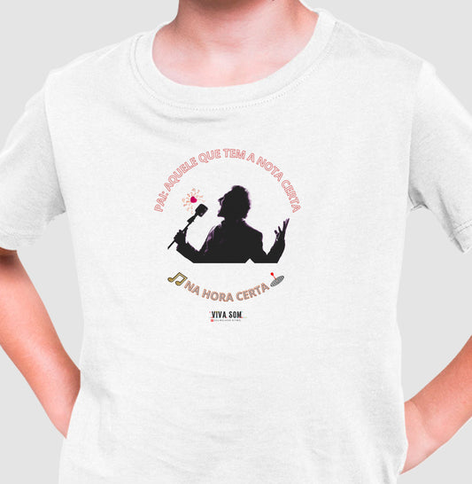 Pai: tem a nota certa - Camiseta infantil