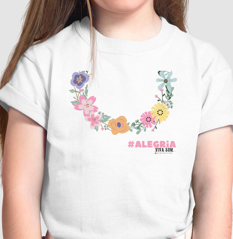 Colar de Flores -  Camiseta Infantil Unissex