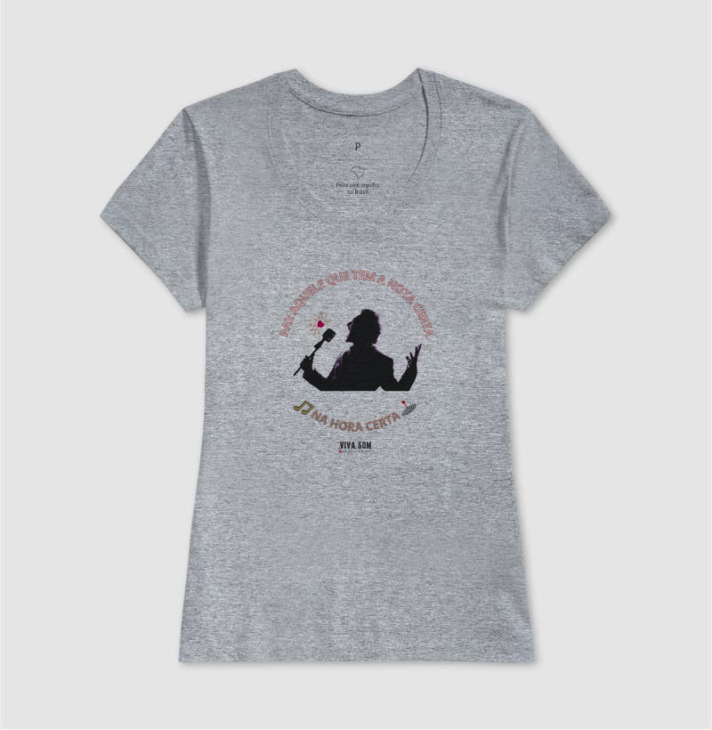 Pai: tem a nota certa - Masculina (camiseta) e Feminina (baby look) - Confort