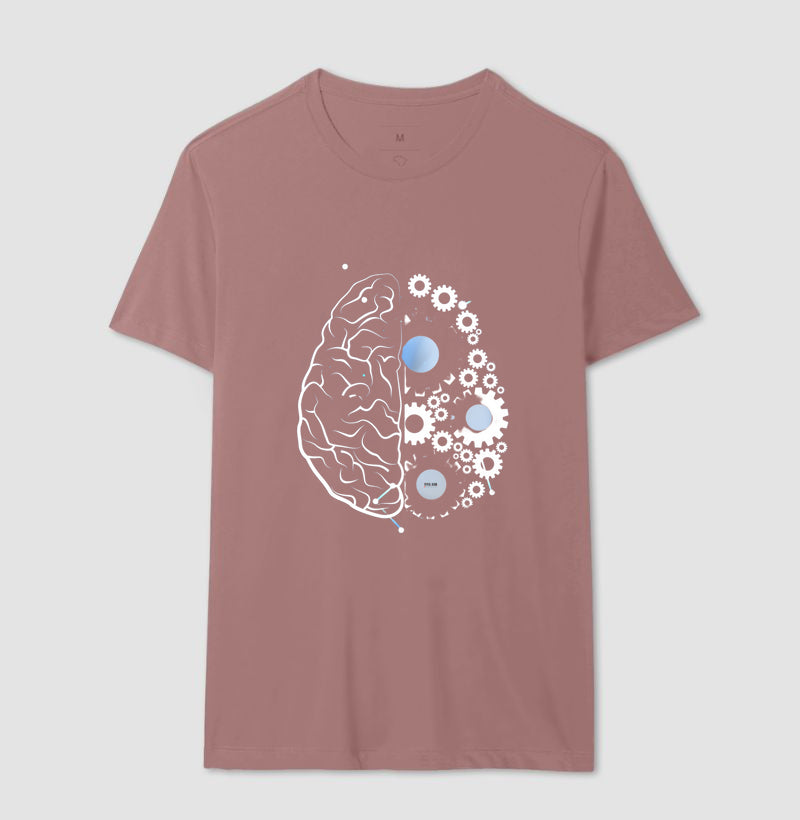 As engrenagens do cérebro - Camiseta Confort Masculina e Feminina