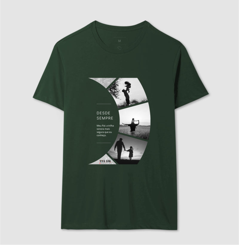 A trilha: da filha para o pai - Camiseta Masculina e feminina (baby look) - Confort
