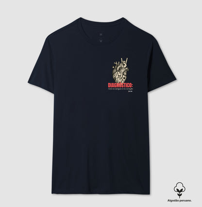 Médico: O diagnóstico ( lateral) - Camiseta e Baby Look Algodão Peruano