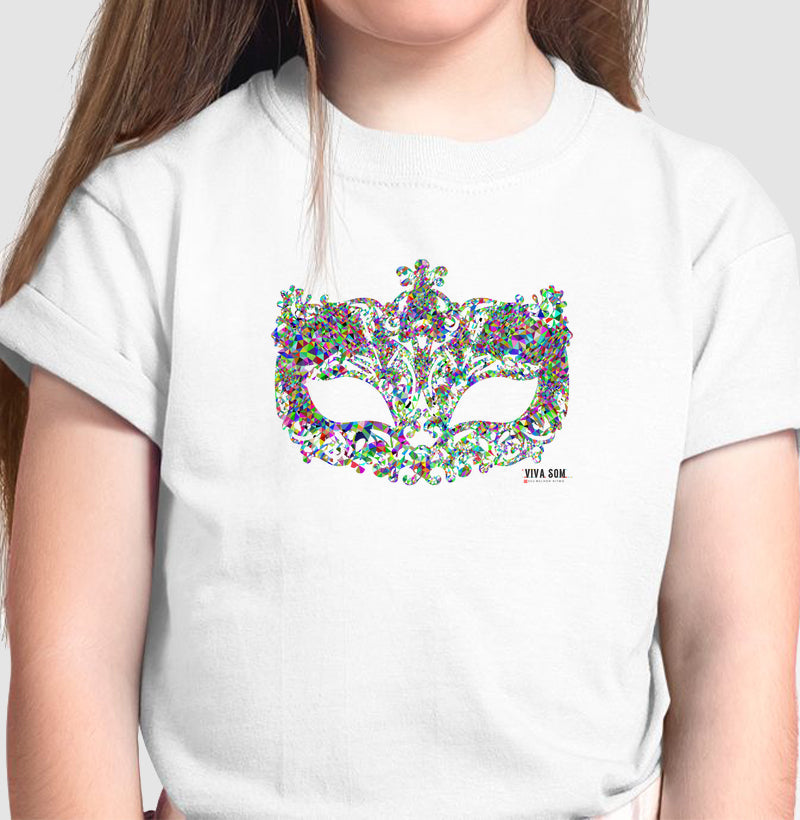 Máscara de Baile - Camiseta Infantil Unissex 497146