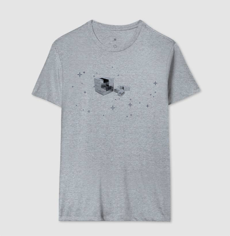 O brilho do cubo mágico - Camiseta Confort Masculina e Feminina