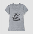 Sapo Cantor “Quem Canta, Seus Males Espanta - Camiseta Confort Feminina / Masculina (100% Algodão) 497146