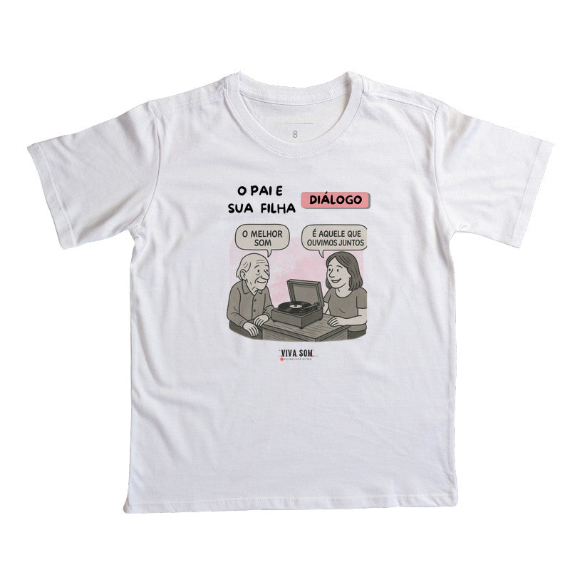 Pai e Filha: o melhor som - Camiseta infantil