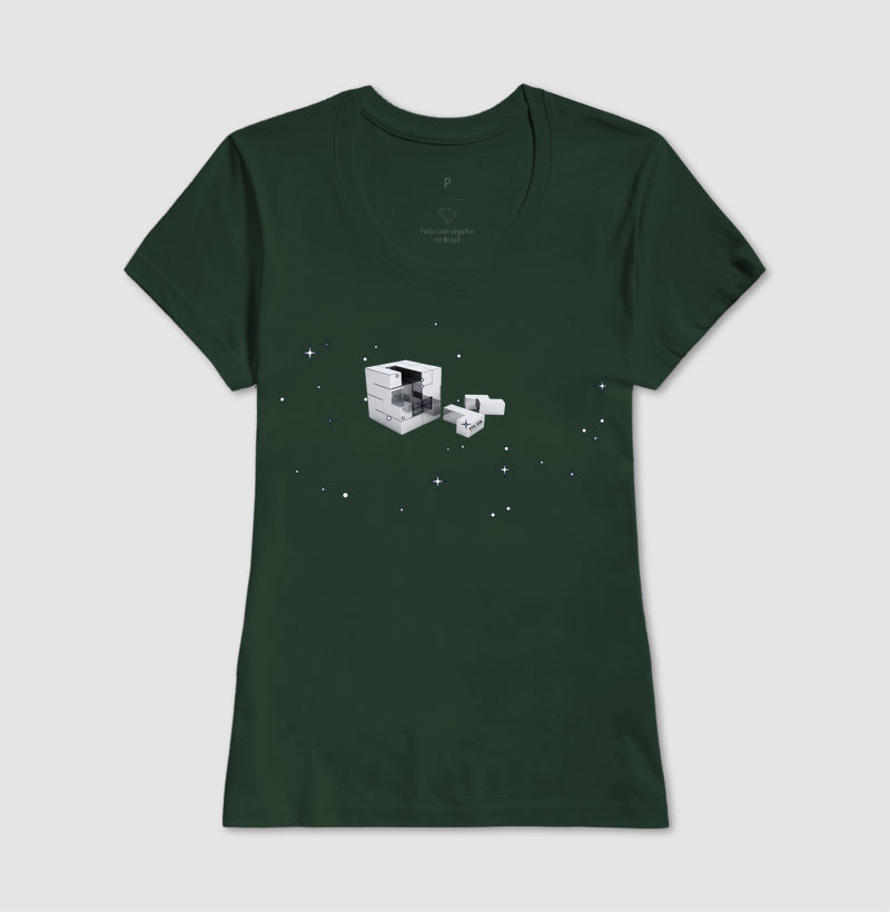 O brilho do cubo mágico - Camiseta Confort Masculina e Feminina