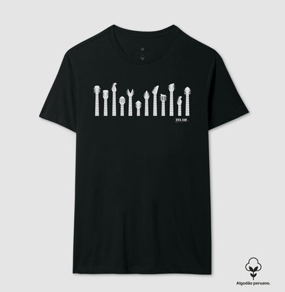 Rock: O Poder da Haste Sofisticada - Camiseta Algodão Peruano Masculina e Feminina