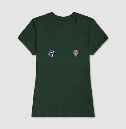 A lâmpada e o Cubo Mágico - Camiseta Confort Masculina e Feminina