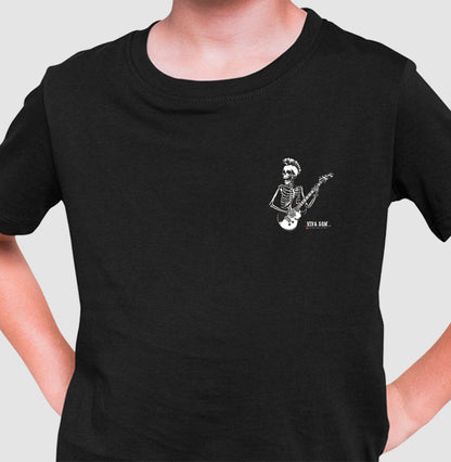 O esqueleto do Rock - Camiseta infantil unissex