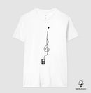 Minimalista Clave de Sol - Camiseta e Baby Look Algodão Peruano Masculina e Feminina 497146