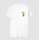 Sax: Gritar não é Melogia (lateral) -  Camiseta e Baby Look Confort 497146