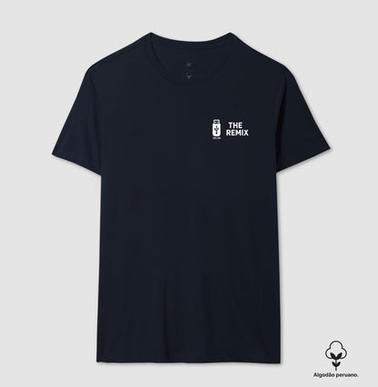 Algodão peruano - Filho, o remix do pai- emblema lateral -Camiseta Masculina (clássica) e Feminina (baby look)