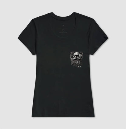 Rock: Bolso da Caveira - Camiseta Confort Masculina e Feminina