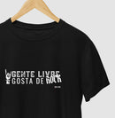 Gente livre gosta de rock - Camiseta Confort (100% Algodão) Clássica e Baby Look 497146