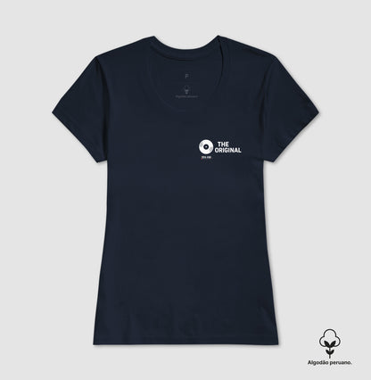 Algodão peruano - Pai, o original - Emblema lateral - Camiseta Masculina(clássica) Feminina (baby look)