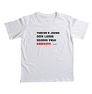 Futebol - Torcer e jogar unidos pelo Respeito - Camiseta Masculina(clássica) e Feminina (baby look) 497146