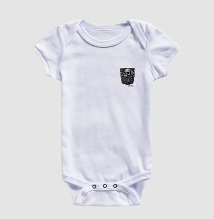 Rock: Bolso da Caveira - Body Baby Unissex