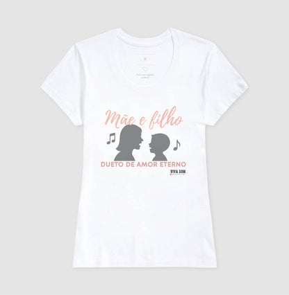 Mãe e Filho: Dueto de Amor - central - Camiseta e Baby Look Confort M e F