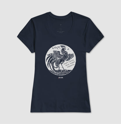 Galo Cantor “Quem Canta, Seus Males Espanta - Camiseta Confort Masculina / Feminina (100% Algodão) 497146