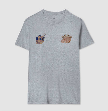 O cérebro e o cubo mágico - Camiseta Confort Masculina e Feminina