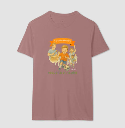 Futebol - Torcida que vibra (central grande) - Camiseta Masculina(clássica) e Feminina (baby look)